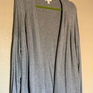 Medium grey cardigan sweater
